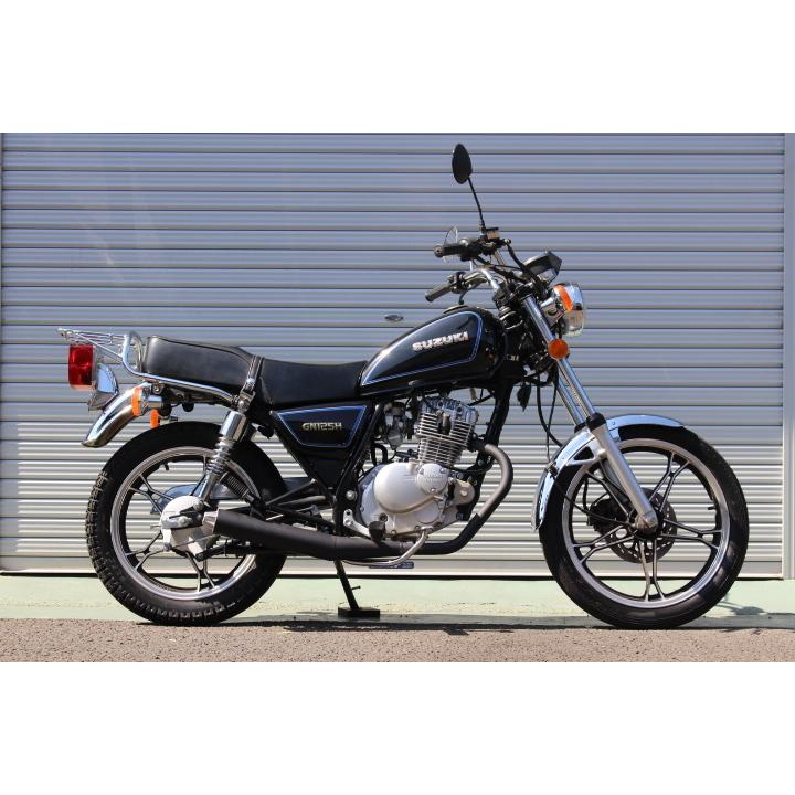 スズキ GN125・GN125H・GN125-2F 用 エキゾーストマフラー QUIET 耐熱