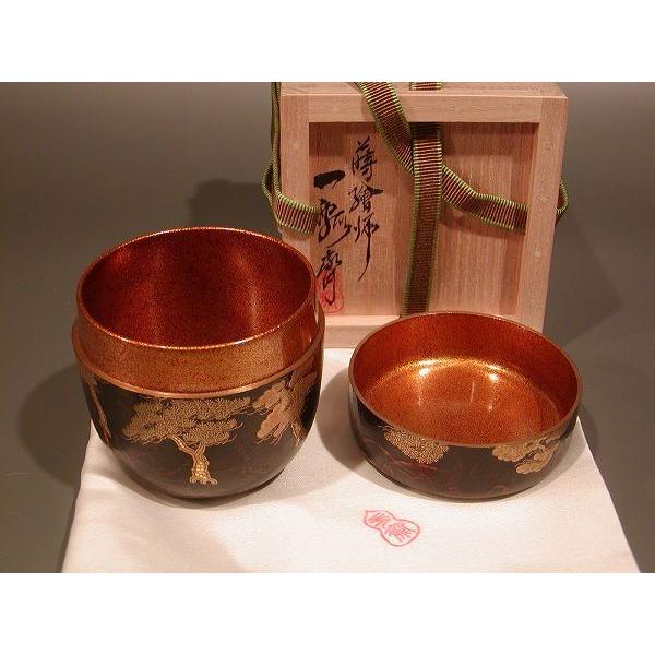 茶道具 大棗 松 蒔絵 内梨地、一瓢斎 作 : 佐藤大観堂 - 通販 - Yahoo