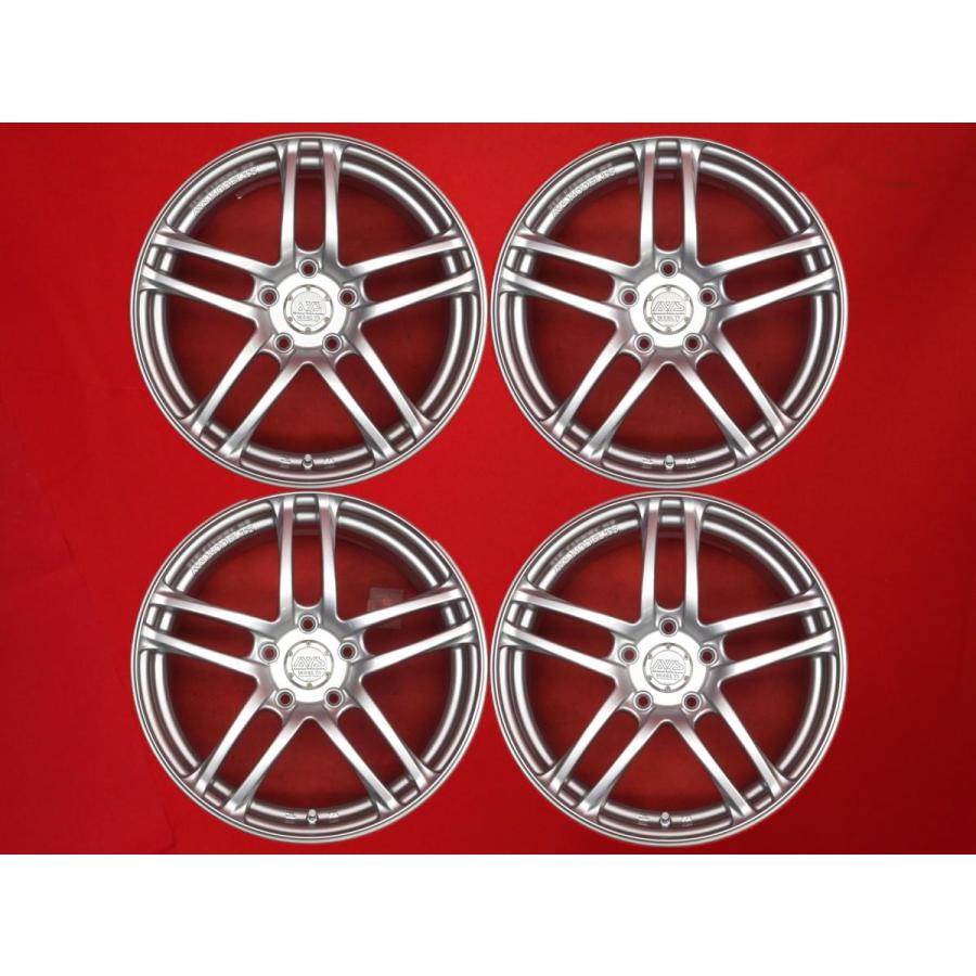 軽量 AVS モデル T5 中古ホイール 4本 7.5J 17インチ PCD114.3 5穴 +45