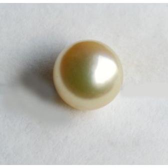 Pearl パールタイタック 稀少ナチュラルゴールド 大珠8.5-9mm K18製