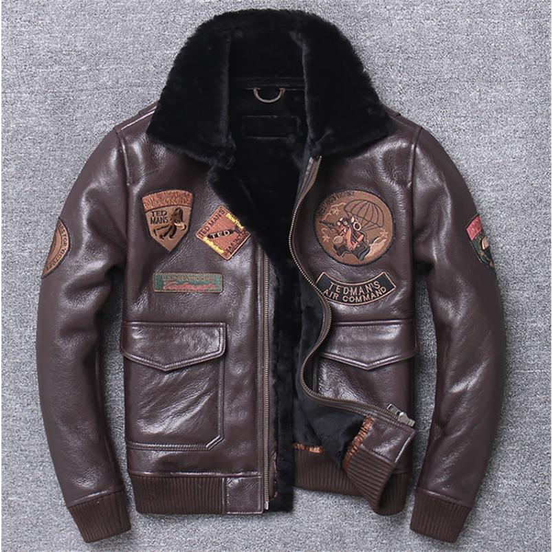 ラム革ジャケット 裏ボア 本革ジャケット 羊革 ジャンパー ワッペン