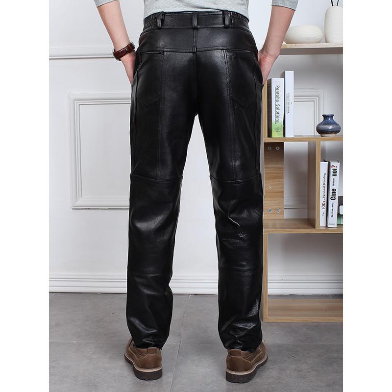 革パンツ レザーパンツ メンズ 本革 牛革 革パン バイクパンツ バイク