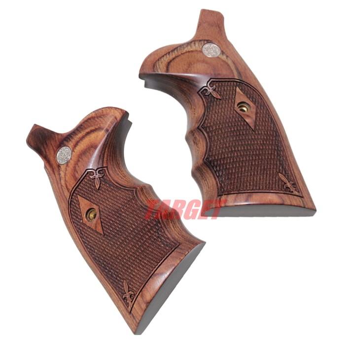 ☆アルタモント S&W Nフレーム スクエアバット用 木製グリップ