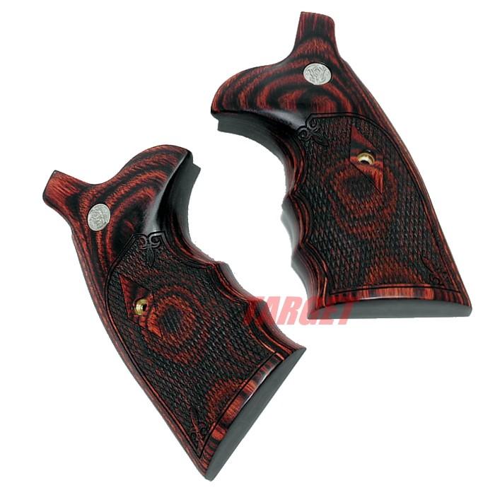 ☆アルタモント S&W Nフレーム スクエアバット用 木製グリップ