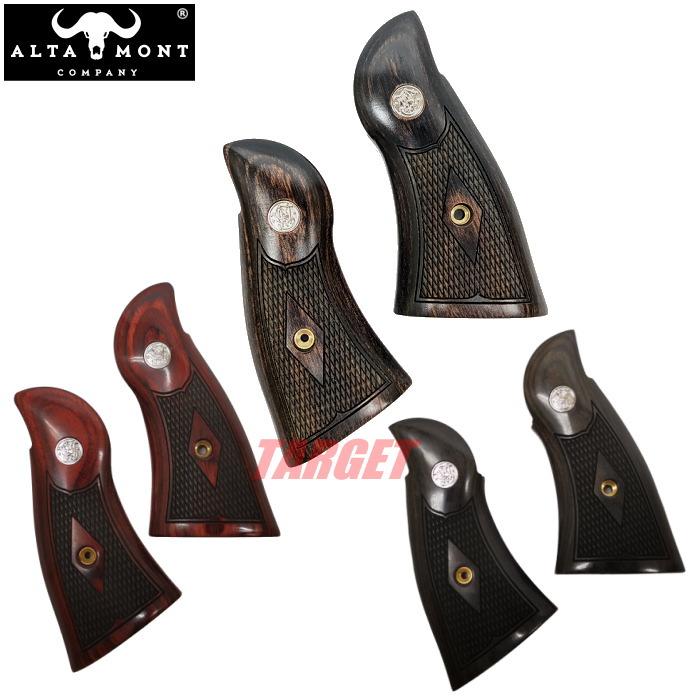 ☆アルタモント S&W Nフレーム スクエアバット用 木製グリップ