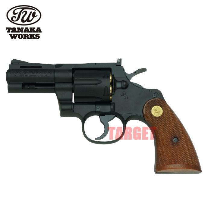 タナカワークス ガスガン COLT パイソン 3inch R-MODEL HW ブラック