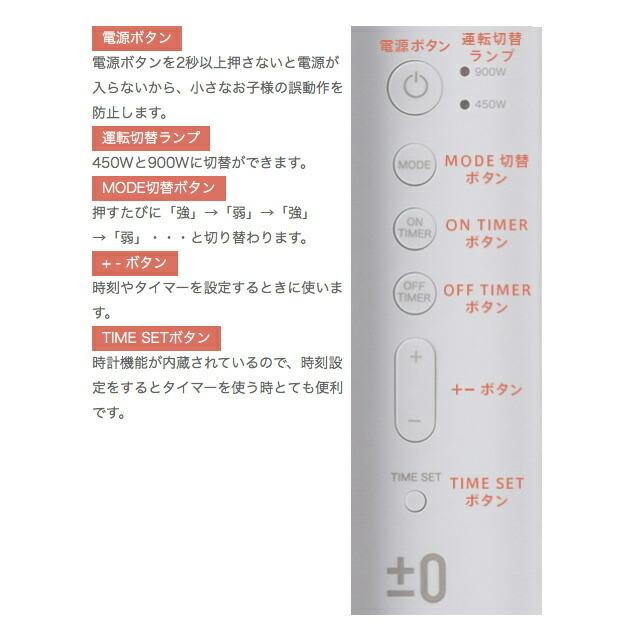 0（プラスマイナスゼロ） ±0パネルヒーターXHP-C020 プラスマイナス