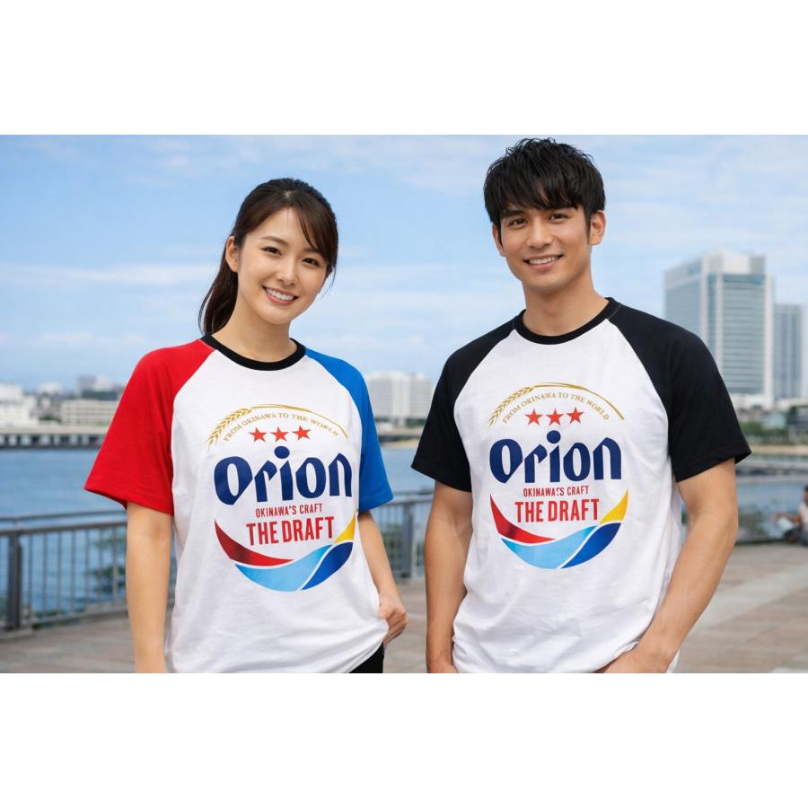 オリオンビール Tシャツ 沖縄限定 Orion THE DRAFT ツートン ラグランT