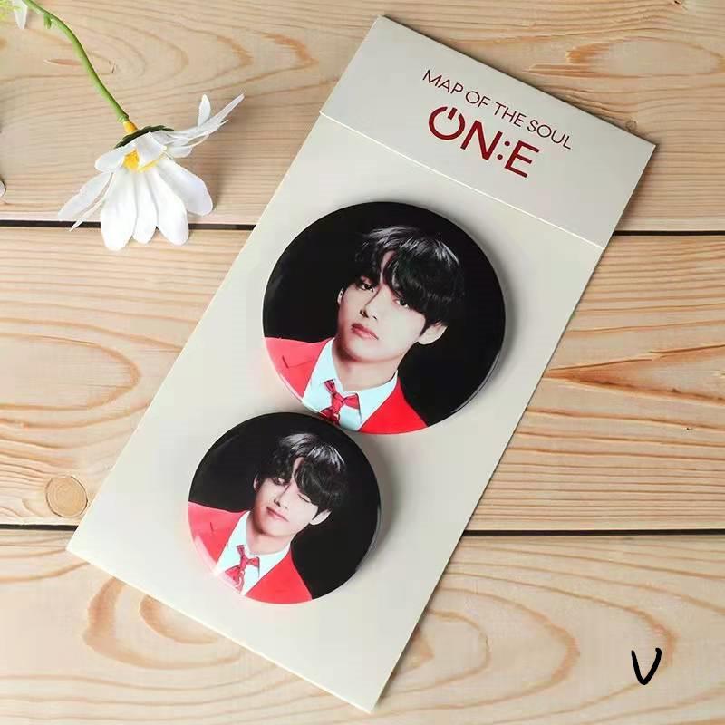 送料無料 BTSグッズ 缶バッジ 2個セット BTS 防弾少年団 缶バッチ 韓流