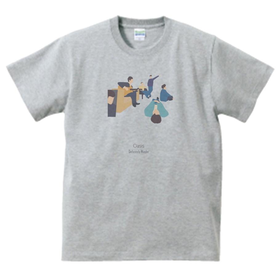 オアシス oasis 音楽Tシャツ ロックTシャツ バンドTシャツ グレー