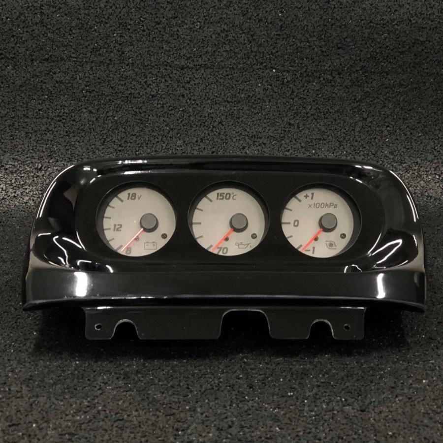 R34 スカイライン 3連 メーターパネル ターボ車純正メーター用 便利