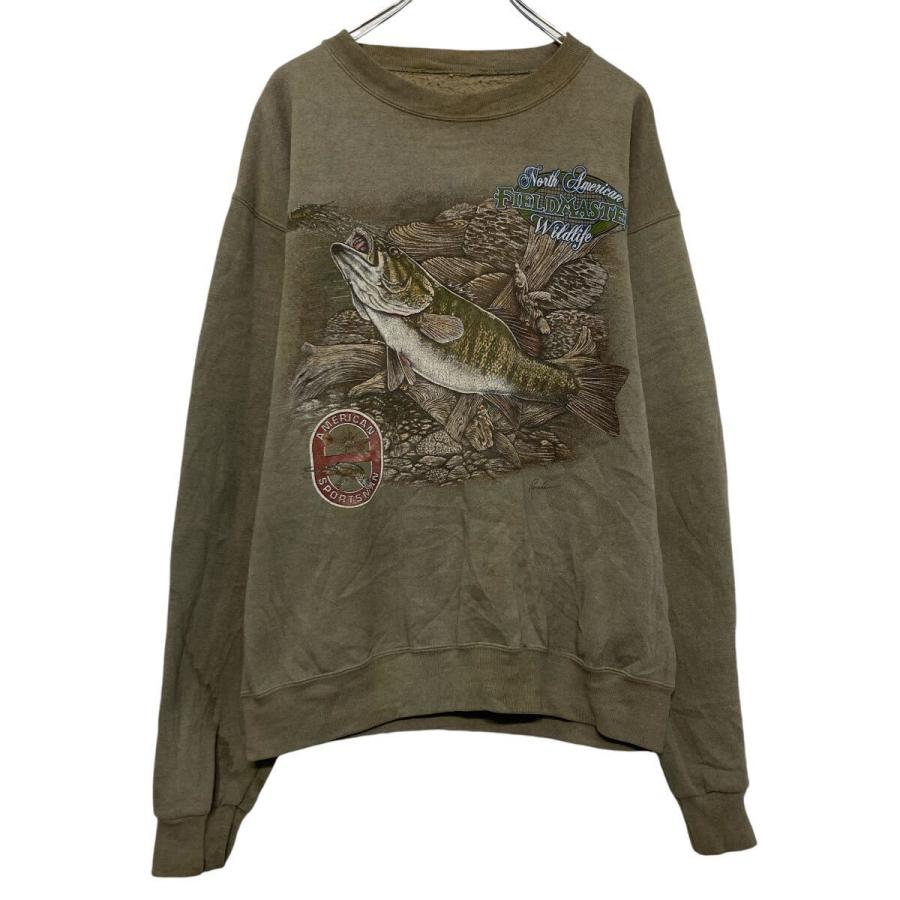 FIELD MASTER プリント スウェット トレーナー フィールドマスター XL