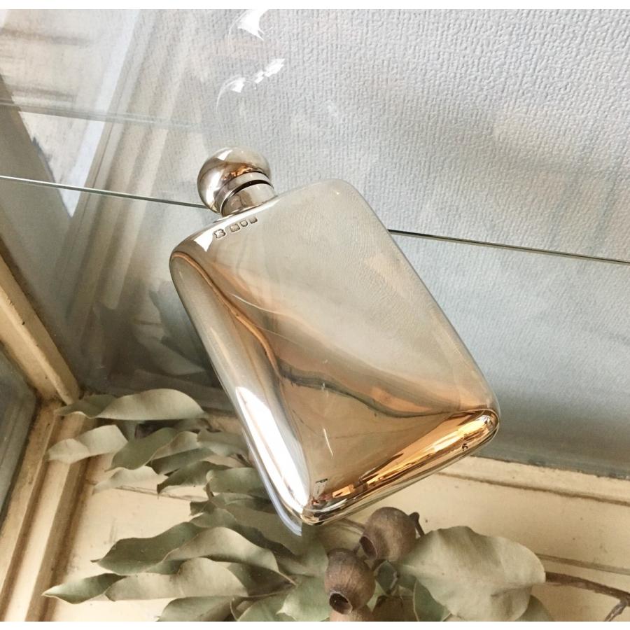 アンティーク シルバー フラスク ヴィンテージ スターリング 銀 ボトル