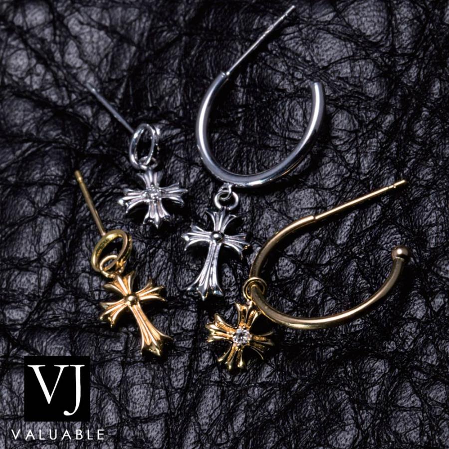 VJ【ブイジェイ】 18金 メンズ ピアス K18 イエローゴールド