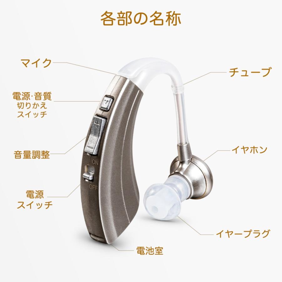 集音器【国内正規品】電池式 軽量 左右両用耳掛けタイプ デジタル