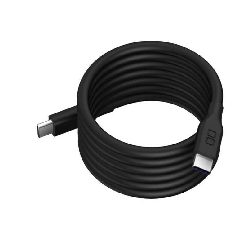 CIO スパイラルシリコンケーブル CtoC 1m ［USB Power Delivery対応
