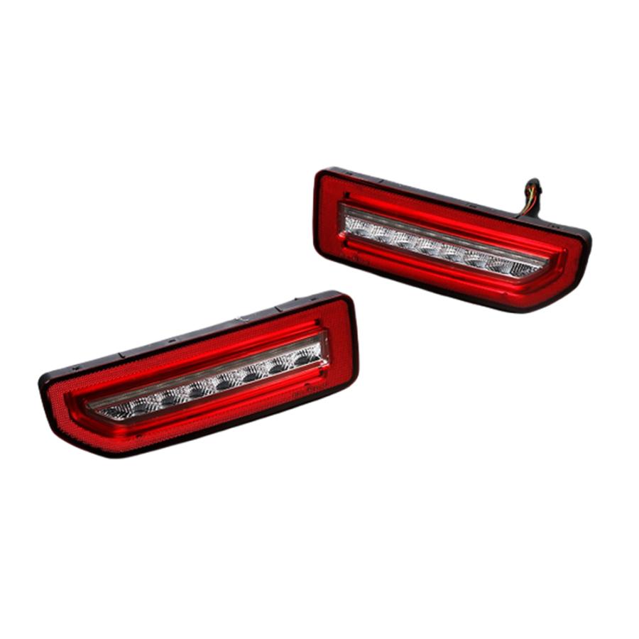 レッドクリアレンズ インナークローム) 流星バージョン オールLED