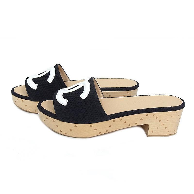 CHANEL（シャネル） サンダル ココマーク ウッドソール サイズ36 日本