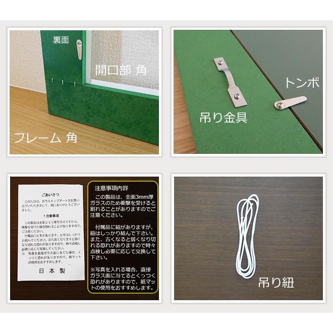 OA額 ガラストップフレーム A4 (210x297mm)表全面1枚ガラス仕様 額縁