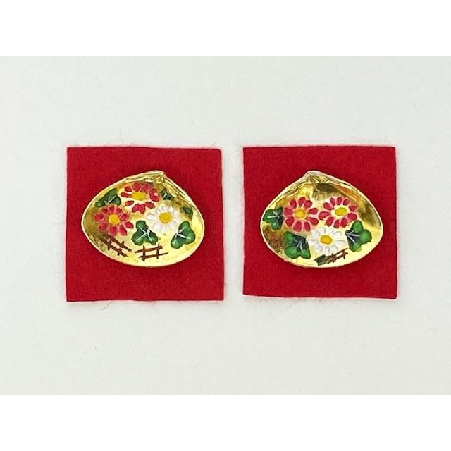 貝合わせ◇純金箔◇菊◇小-3【雛人形】【雛道具】【小道具】【ひな祭り