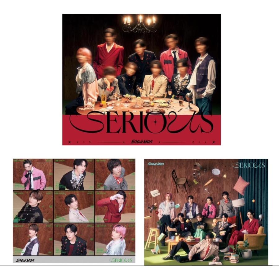 メーカー特典付】【3形態セット】SERIOUS Snow Man(初回盤A)+初回盤B+