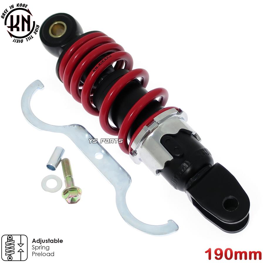エンジンスワップにも KNローダウンリヤサス リアショック黒赤190mm