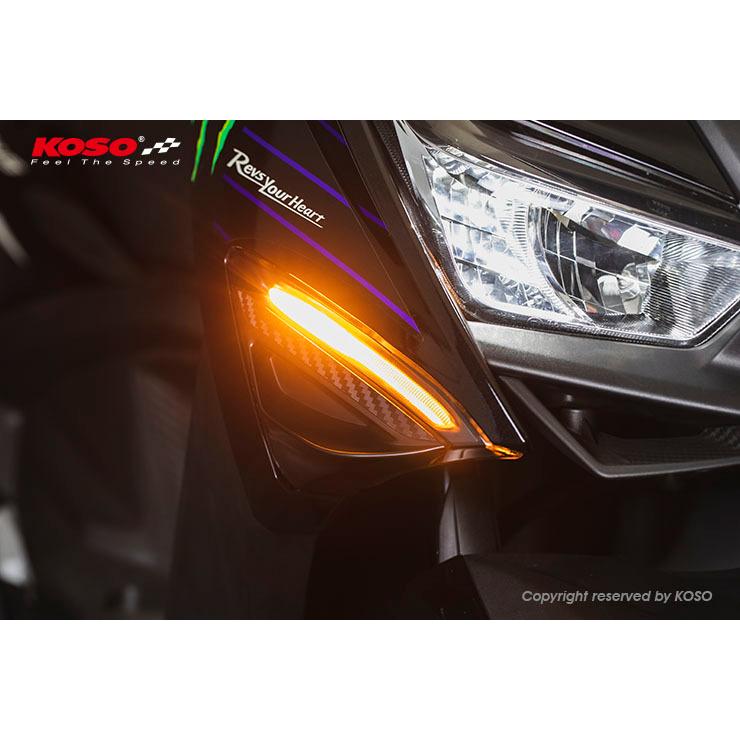 超高品質】KOSO LEDシーケンシャルフロントウインカーキット シグナス