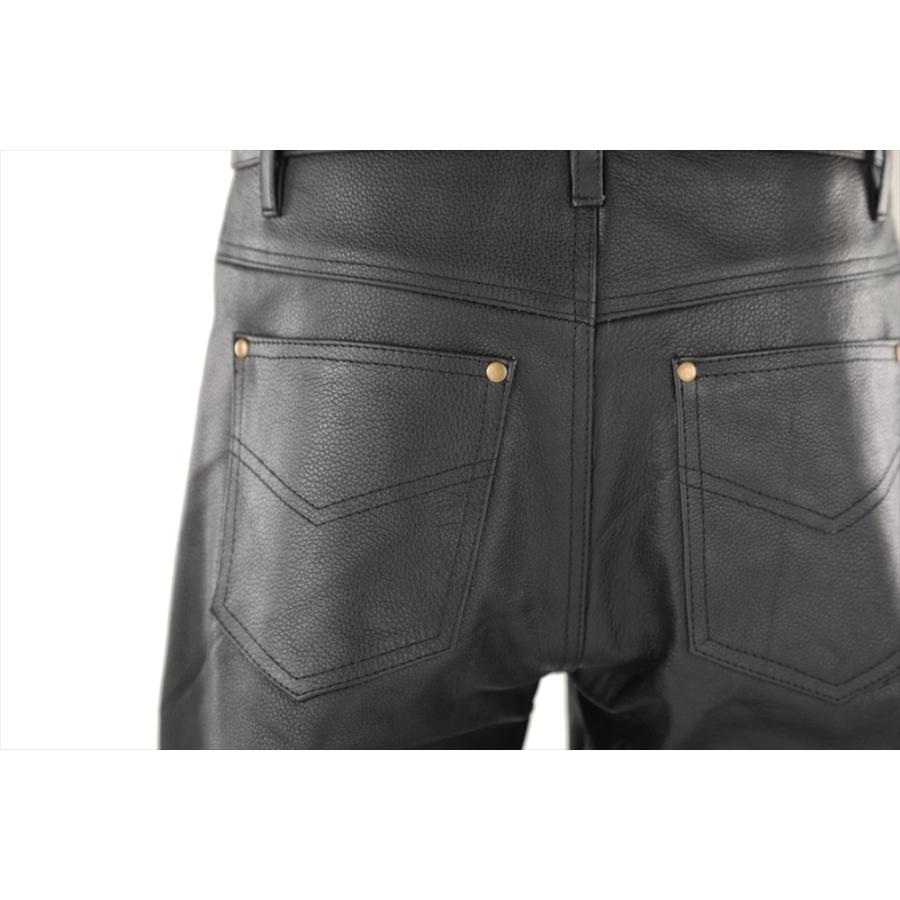 ザワキタ 交換返品不可の業販特価！ レザーパンツ ブーツカット
