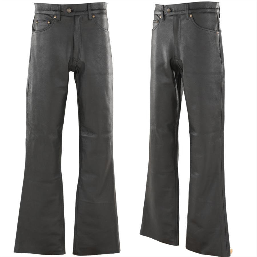 ザワキタ 交換返品不可の業販特価！ レザーパンツ ブーツカット
