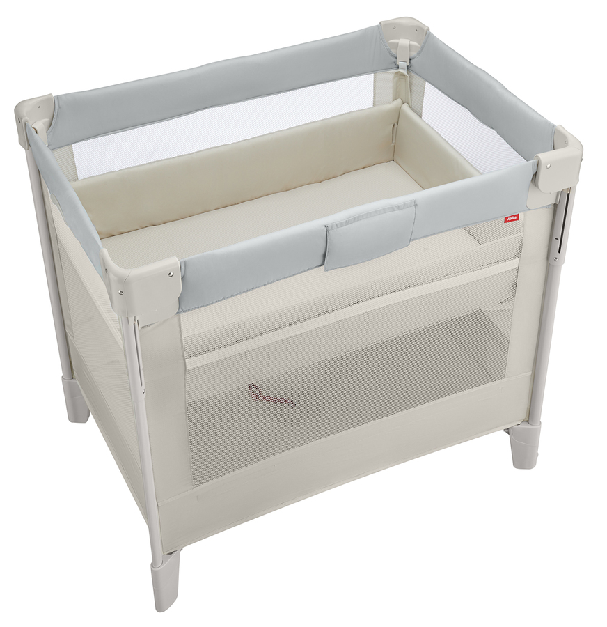 ヤマサキ ハイタイプベッド ツーオープン（ホワイト） ベビーベッド