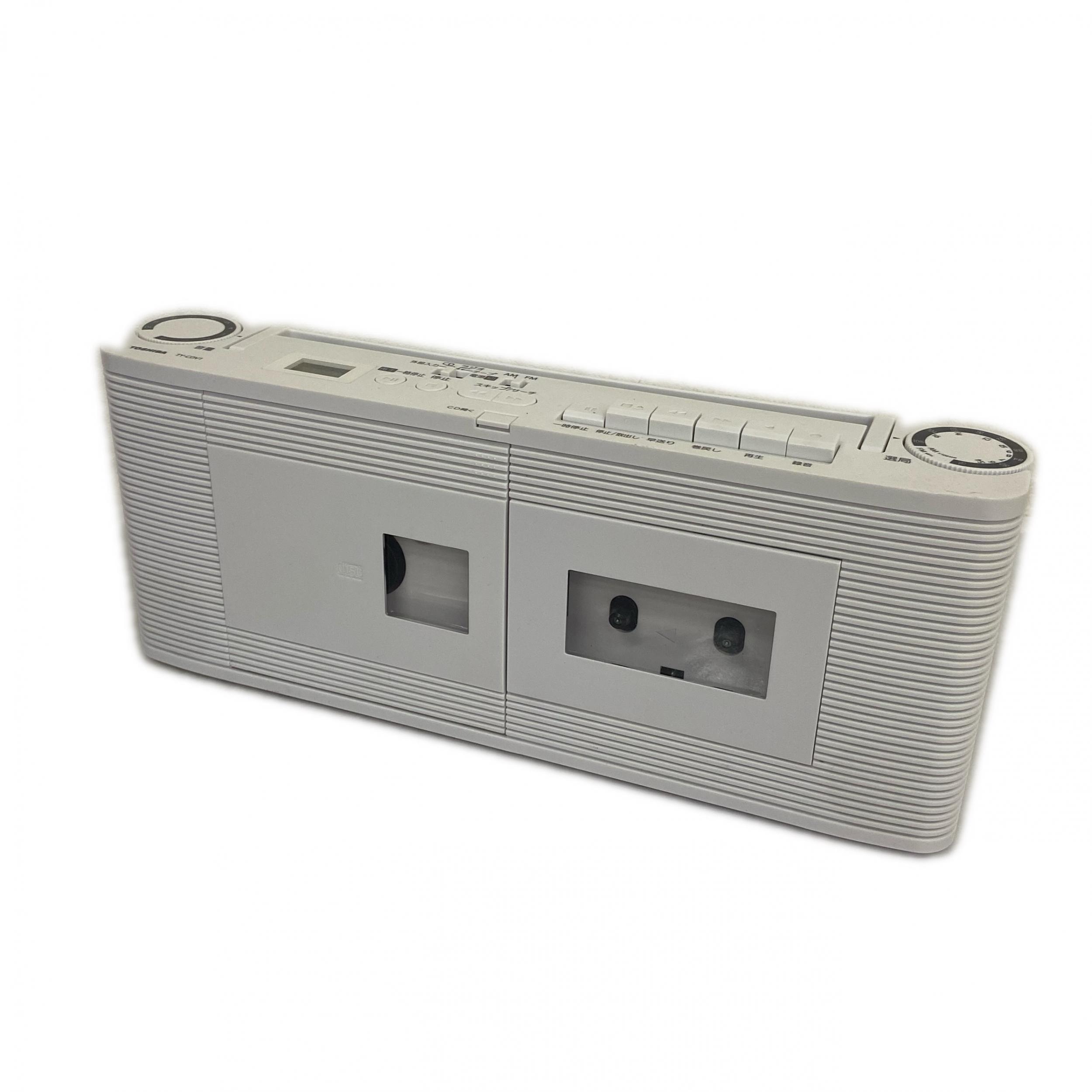 TOSHIBA CDラジオカセットレコーダー TY-CDV1（W） ホワイト CD