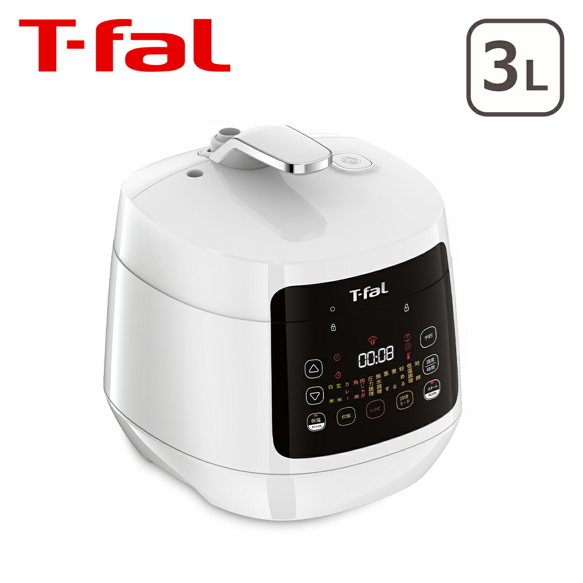 T-fal ラクラ・クッカー コンパクト電気圧力鍋（1台12役） CY3518JP