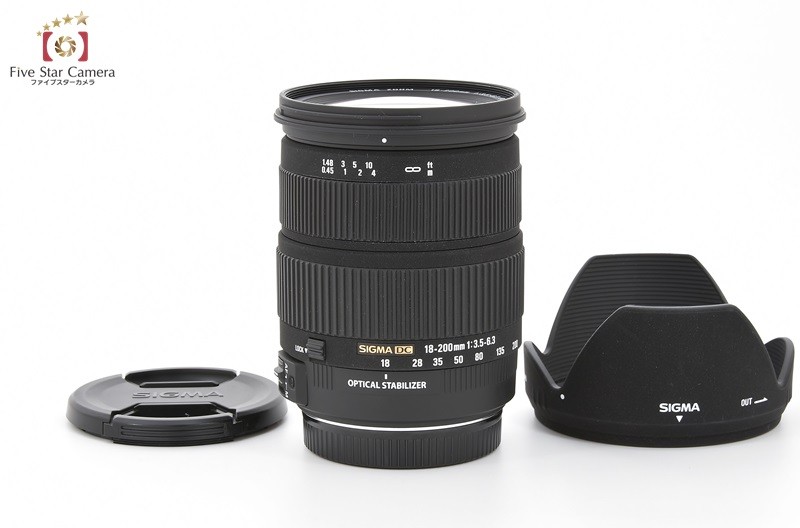 SIGMA シグマ 18-200mm F3.5-6.3 DC OS キヤノン用 交換レンズ - 最