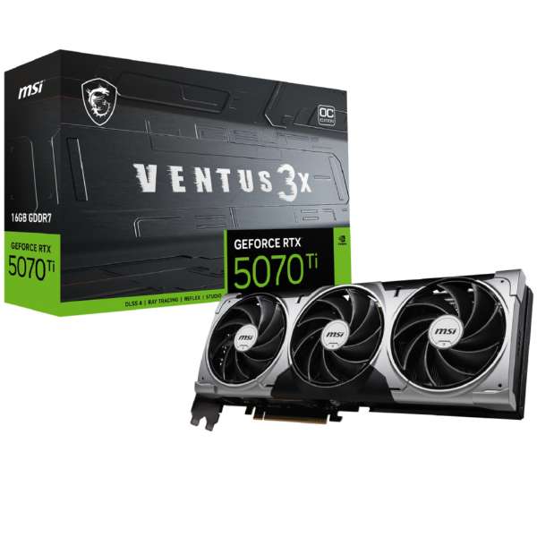 MSI G5080-16V3C ［GeForce RTX 5080 16G VENTUS 3X OC］ グラフィック