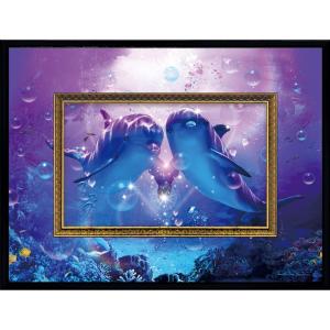 絵画 版画 クリスチャン・リース・ラッセン ビッグアート「ドルフィン