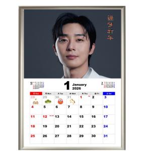 パクソジュン 2026 フォトフレーム 卓上 カレンダー 韓流 グッズ fx048