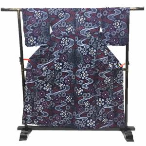 京やI495 本絞り 高級絞りの浴衣 有松絞り 有松鳴海絞 愛知県絞工業