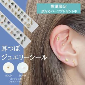 即納！数量限定 試せるパーツプレゼント中 】100粒 耳つぼジュエリー