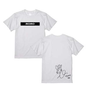 モモ トゥワイス TWICE サイン入り ロゴ入り ホワイト 白Tシャツ T