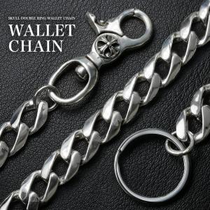 Binich（ビニッチ） シルバー925 スカル リング ウォレットチェーン