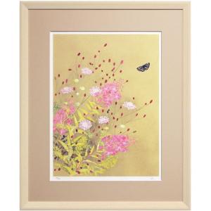 東山魁夷 生前作 『早春の丘』 リトグラフ版画 絵画 日本画 白馬 送料