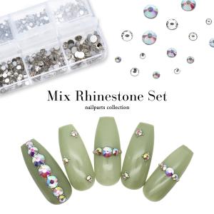 ネコポス送料無料]ラインストーン Vカットストーンセット [クリスタル