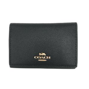 COACH（コーチ） 名刺入れ ☆COACH☆ フラップ カードケース ブラック