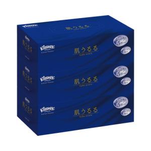 クリネックス ティッシュペーパー ローション 肌うるる 204組 3箱×10