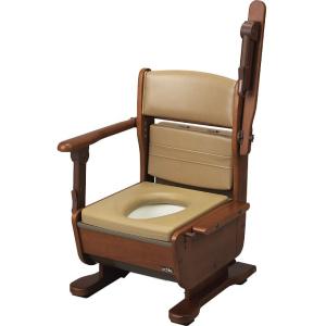 アロン化成 ポータブルトイレ 安寿 家具調トイレセレクトR はねあげ