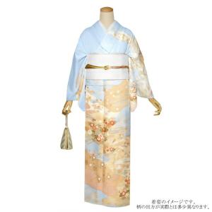 Prices down4）仕立て上がり 訪問着単品「ピンク×グリーンぼかし 桜