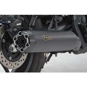 スリップオンマフラー メガホンタイプ 耐熱マットブラック塗装