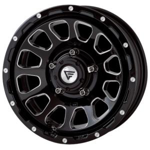 DELTA FORCE OVAL 16インチ 6.0J -5 5-139.7 ブラックマシニング 4本で