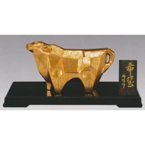 干支「丑(牛)」の置物 闘魂 三枝惣太郎作品 高岡銅器 : 檜屋美術館
