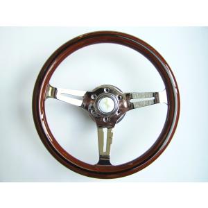 大特価品!高級ウッドハンドル ナルディタイプ 35パイ (ホーンボタン